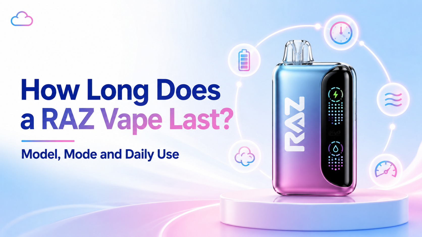 how long does a raz vape last