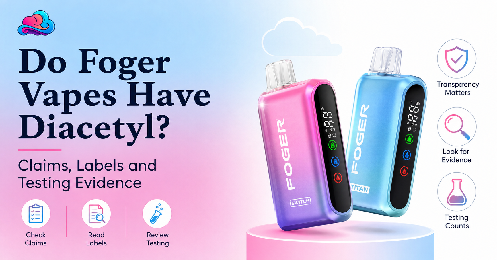 do foger vapes have diacetyl