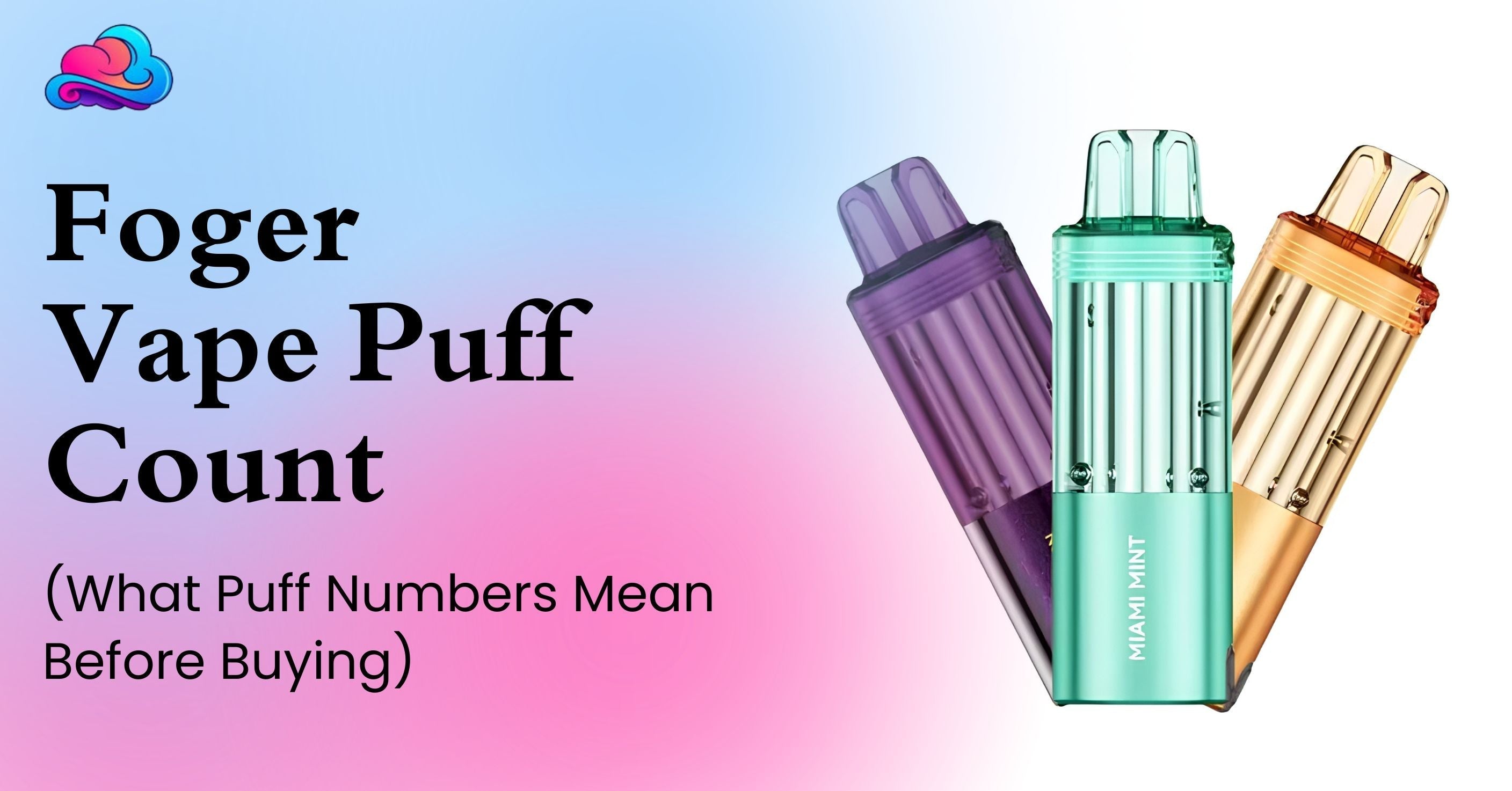 Foger vape puff count