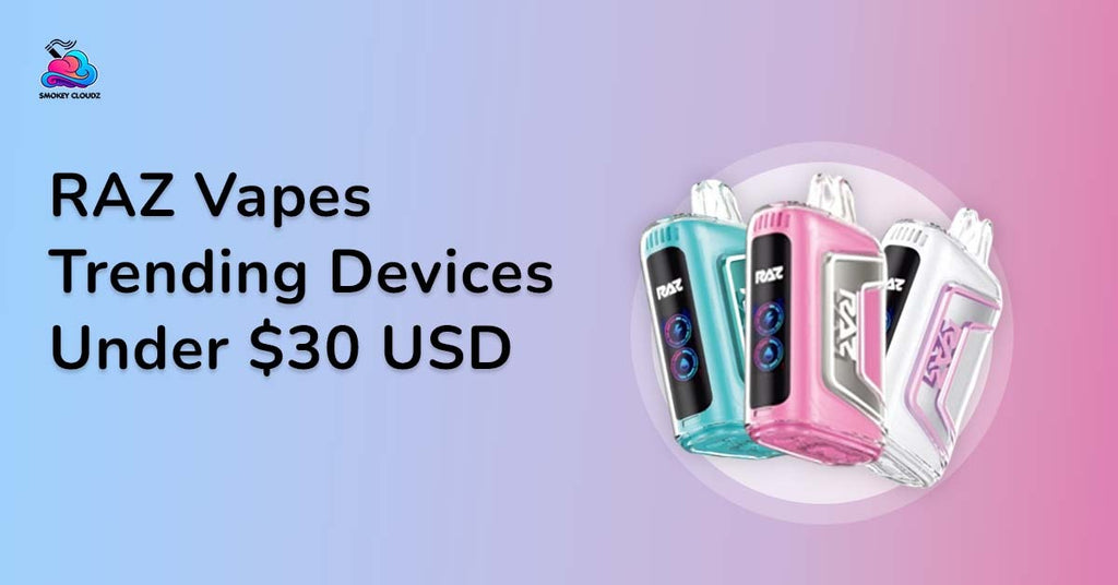 Latest Raz Vapes Trending Devices Under $30 USD Deals