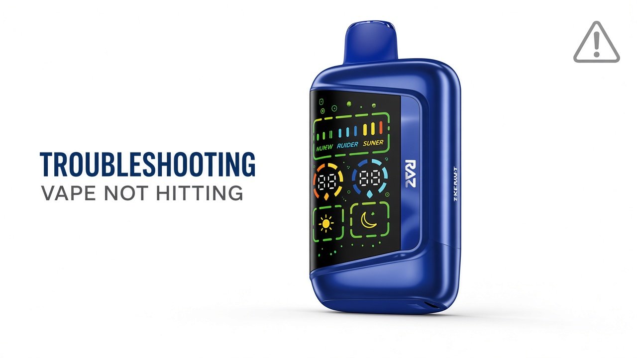 Raz Vape Not Hitting: Battery, Airflow, Sensor and Reset Checks