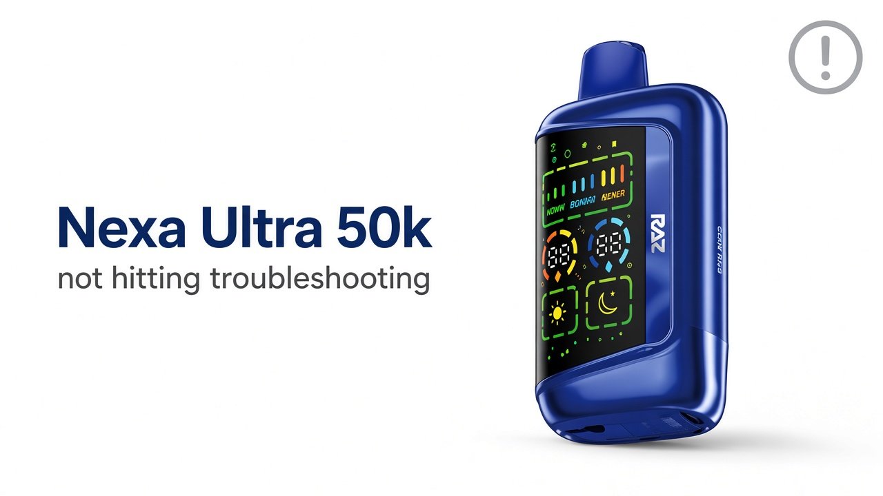 Nexa Ultra 50K Not Hitting Properly? General Checks for Any Disposable