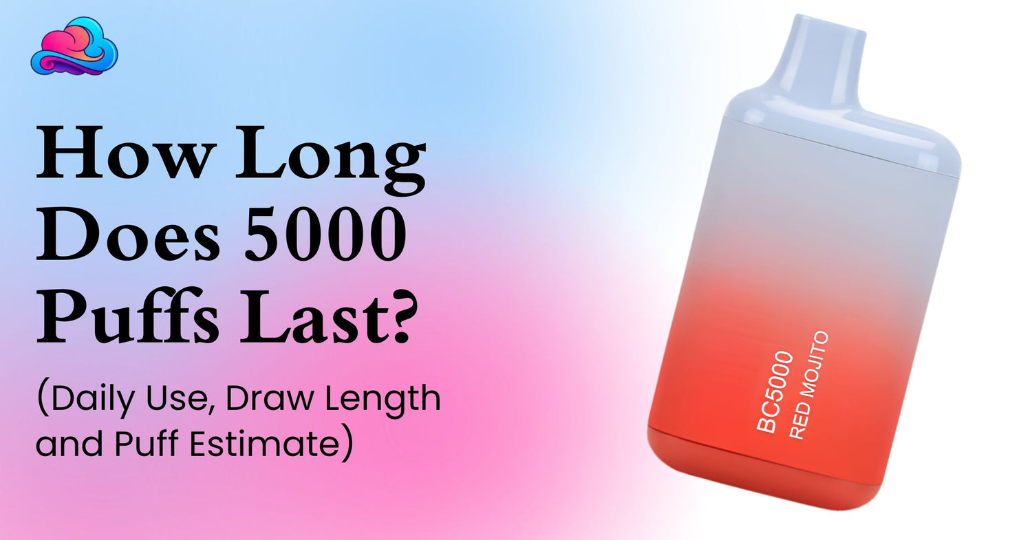 how long does 5000 puffs last