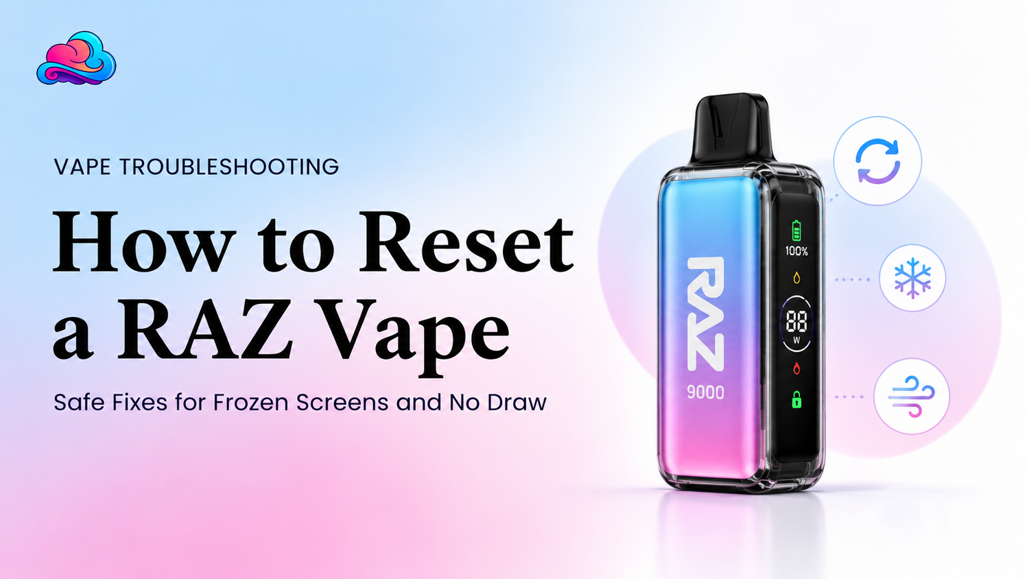 how to reset raz vape