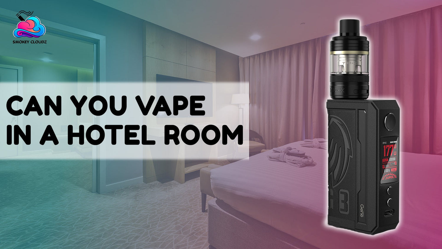 Can you vape in a hotel room?