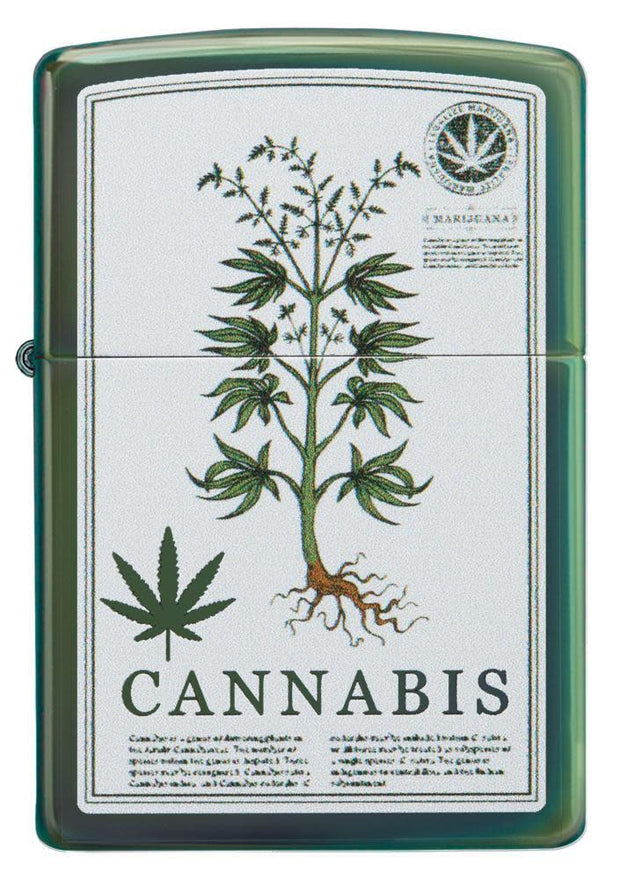 High Polish Green Cannabis Design