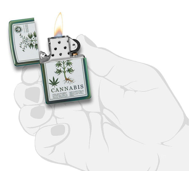 High Polish Green Cannabis Design