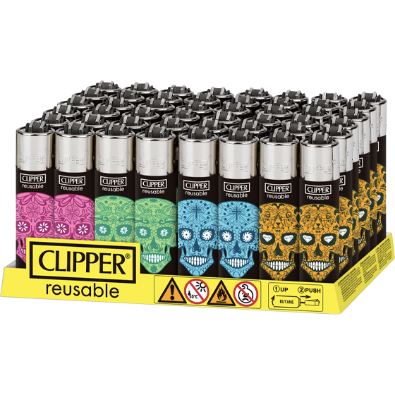 CLIPPER 48CT MEXICAN SKULLS