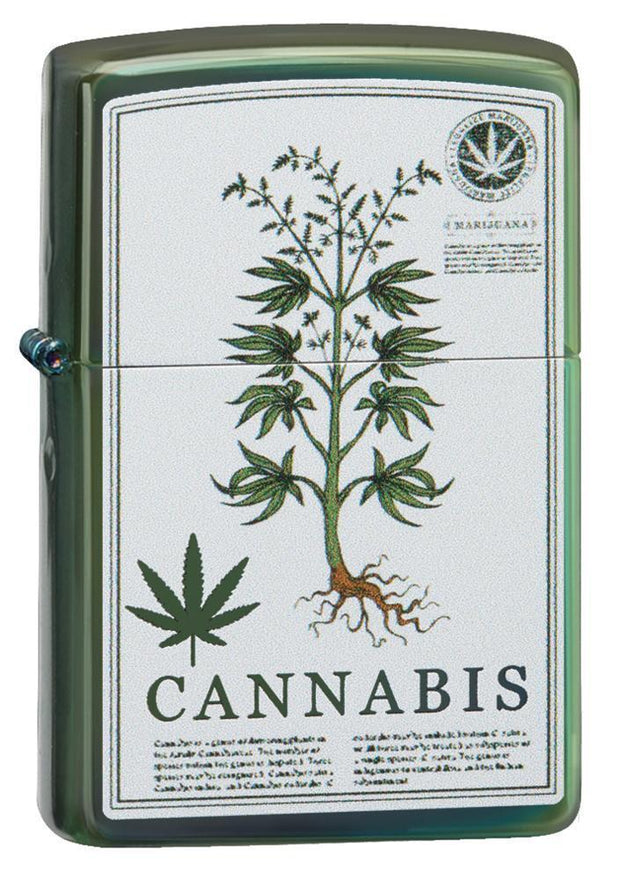 High Polish Green Cannabis Design