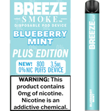 Breeze Plus Zero Nicotine Blueberry Mint  