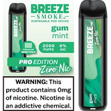 Breeze Pro Zero Nicotine Gum Mint  