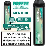 Breeze Pro Zero Nicotine Menthol  