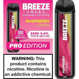 Breeze Pro Raspberry Lemon Flavor - Disposable Vape