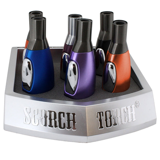 Scorch Torch Easy Grip Straight - Silver #61312-1 (6ct Display)