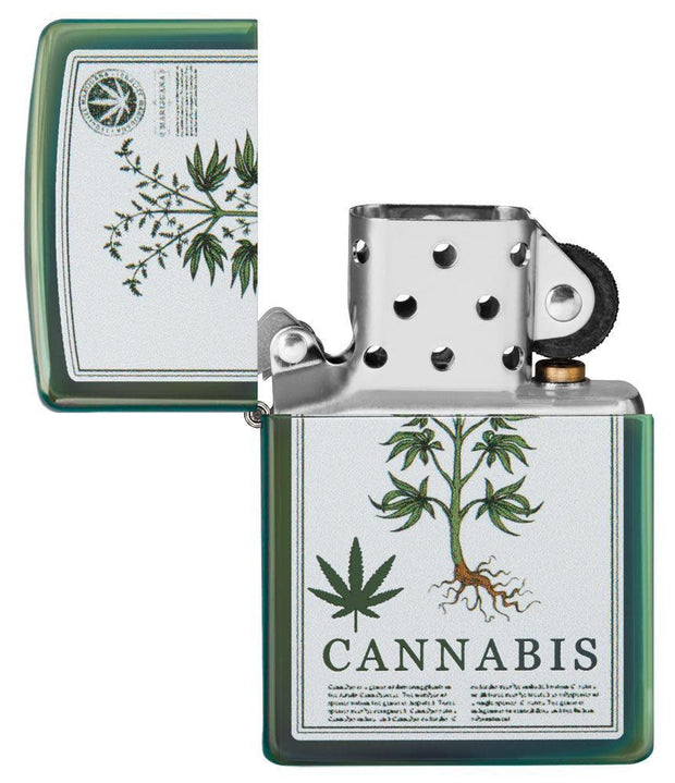 High Polish Green Cannabis Design