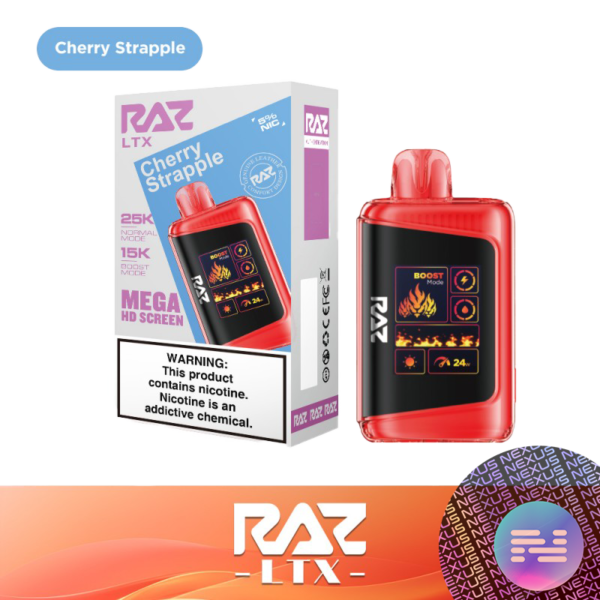 Cherry_Strapple.png RAZ LTX 25000 Disposable Vape (25K Puffs)