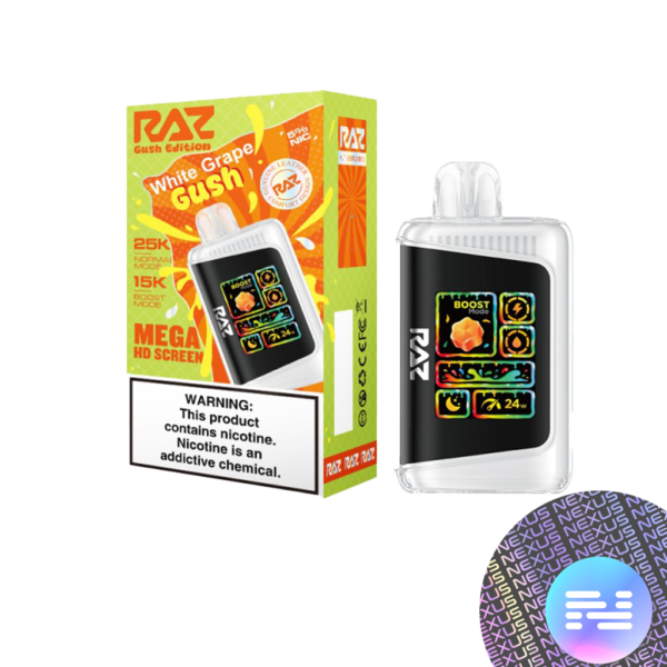 White_Grape_Gush_Watermark.png RAZ LTX 25000 Disposable Vape (25K Puffs)