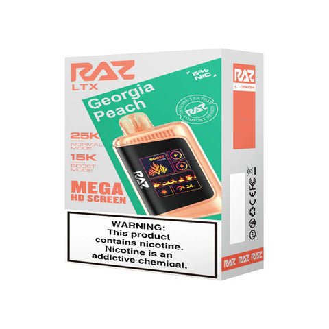 raz-ltx-25k-georgia-peach-box.jpg RAZ LTX 25000 Disposable Vape (25K Puffs)