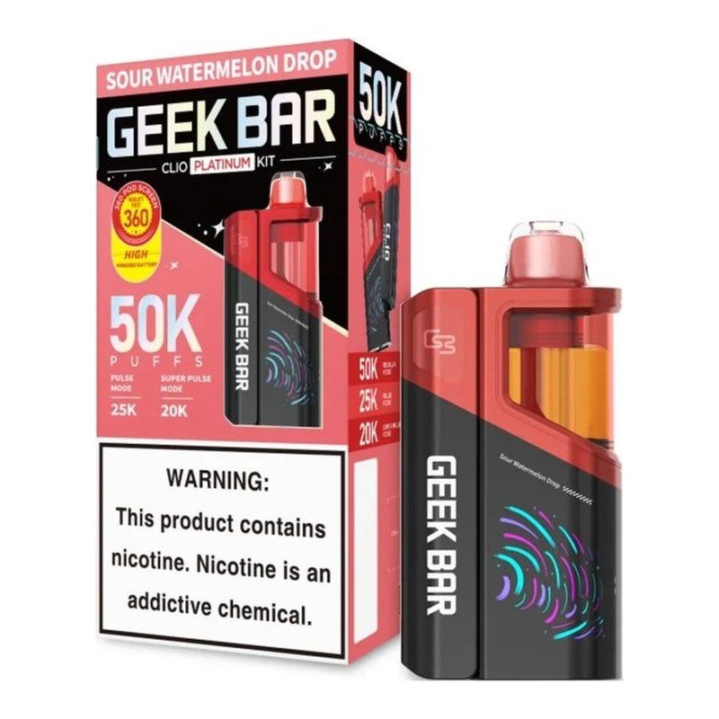 Geek Bar Clio Platinum 50K Vape Kit (Battery + Pod)