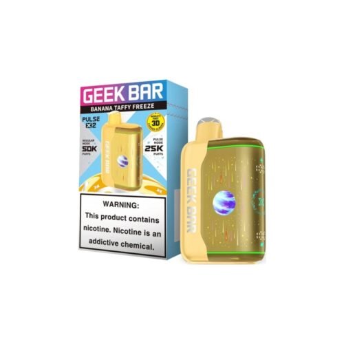Geek Bar Pulse X2, Banana Taffy Freeze flavor